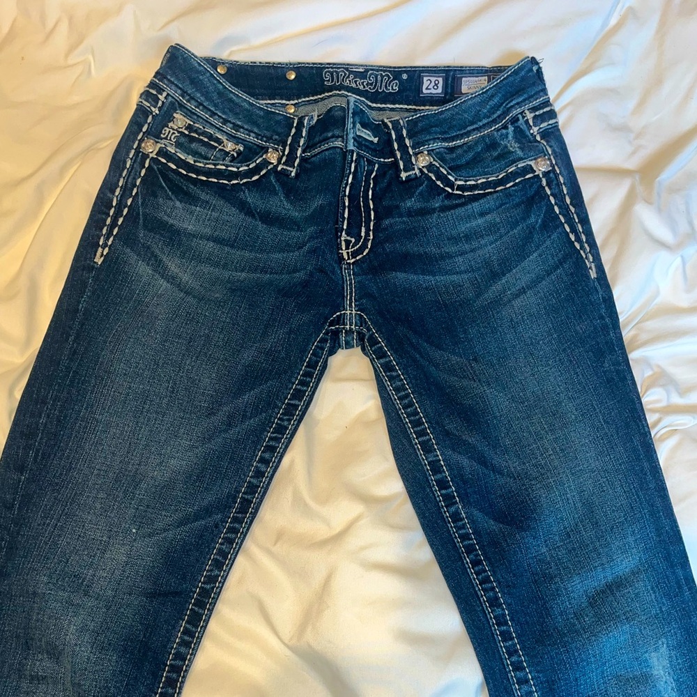 MiSs Me jeans, skinny, size 28. Worn and washed once.